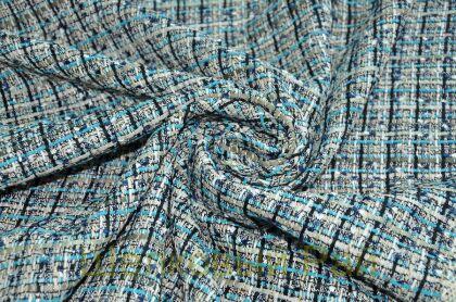 Ткань костюмная "Chanel" арт д-203 (цвет голубой)