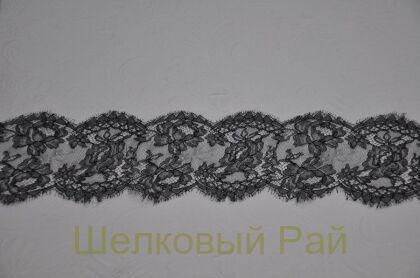 Кружево отделочное черное "Solstiss" (д-1209)