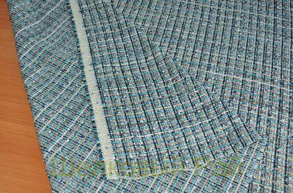 Ткань костюмная "Chanel" арт д-203 (цвет голубой)