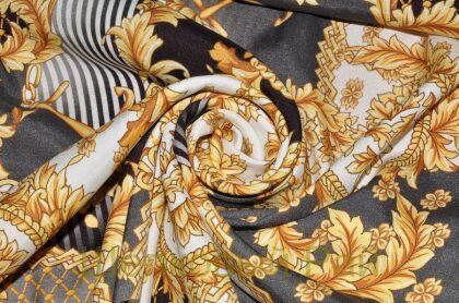 Шелк стрейч крепдешин якоря "Versace" (д-851)