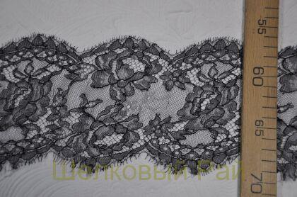 Кружево отделочное черное "Solstiss" (д-1209)