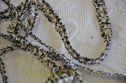 Тесьма черно-белая "Chanel" 1,5 см (д-1446)