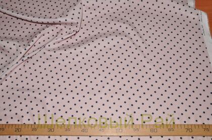 Шелк с эластаном Горошек д-854