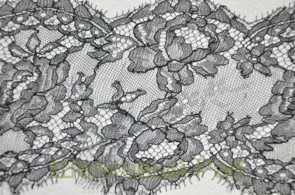 Кружево отделочное черное "Solstiss" (д-1209)