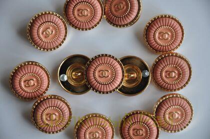 Пуговицы Chanel 22 мм цвет коралловый (д-1427)