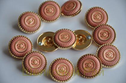 Пуговицы Chanel 22 мм цвет коралловый (д-1427)