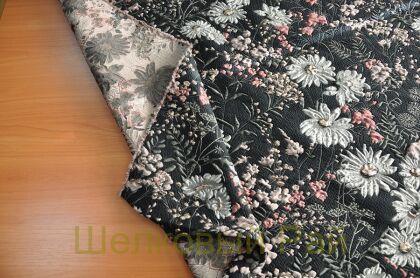 Жаккард с цветами "Valentino" (д-1168)