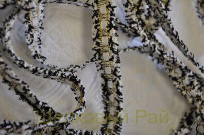 Тесьма черно-белая "Chanel" 1,5 см (д-1446)