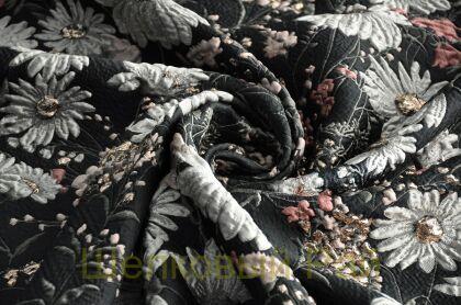 Жаккард с цветами "Valentino" (д-1168)