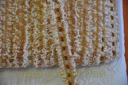 Тесьма бежевая "Chanel" 1,5 см (д-1445)