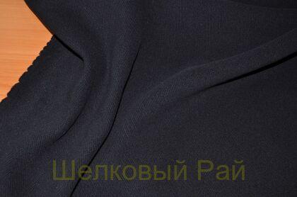 Пальтовая шерсть двойная "Max Mara" цвет черный (г-392)