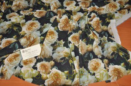 Ткань вискозная с шерстью "Blumarine" (д-675)