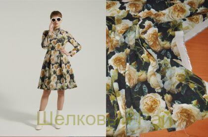 Ткань вискозная с шерстью "Blumarine" (д-675)