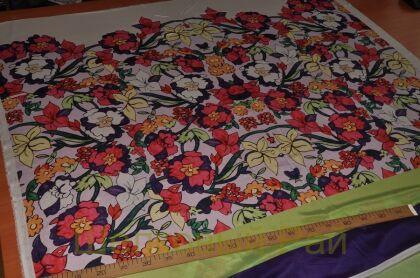 Крепдешин шелк натуральный "KENZO" (в-177)