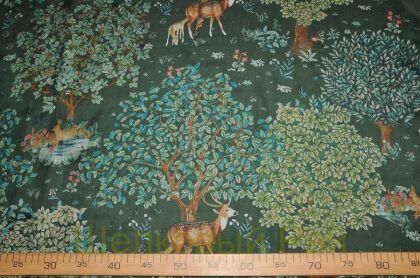 Шифон шелк с оленями "A. Ferretti" (д-908)