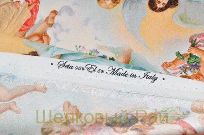 Шелк крепдешин ангелы "D&G" (д-526)