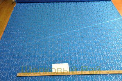 Жаккард васильковый "DIOR" (д-1169)