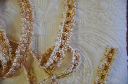 Тесьма бежевая "Chanel" 1,5 см (д-1445)