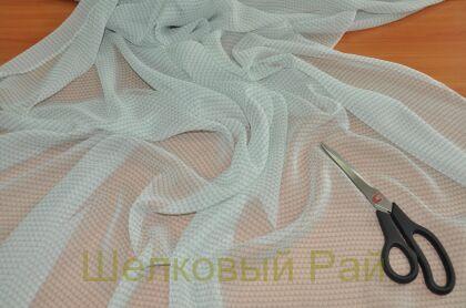 Шифон шелковый (цвет серо-голубой) (б)