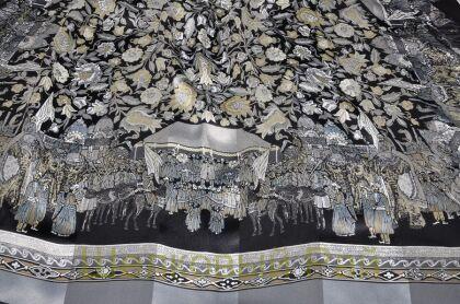 Платок шелковый с атласной полоской (д-848)