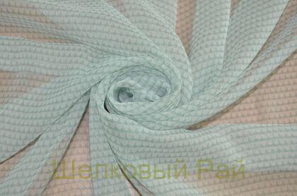 Шифон шелковый (цвет серо-голубой) (б)