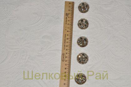 Пуговицы с кристаллами костюмные (д-1082)