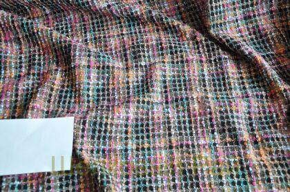 Ткань хлопковая Шанель (Chanel) с люрексом из Франции (д-1467)