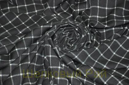 Вискоза плательная в клетку (д-1010)