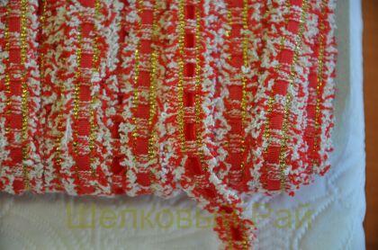 Тесьма красная "Chanel" 1,5 см (д-1449)