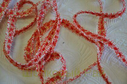 Тесьма красная "Chanel" 1,5 см (д-1449)