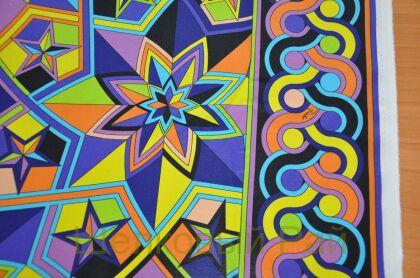 Шелк крепдешин калейдоскоп "Emilio Pucci" (д-1009)