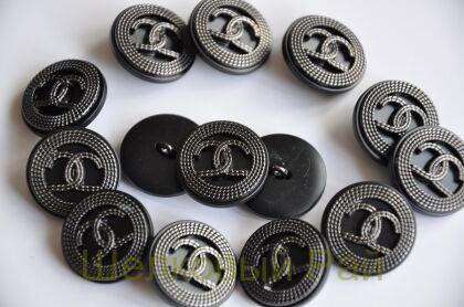 Пуговицы Chanel 22 мм цвет графитовый (д-1433)