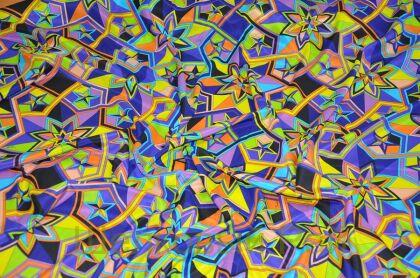 Шелк крепдешин калейдоскоп "Emilio Pucci" (д-1009)