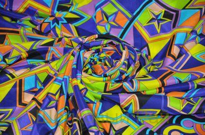 Шелк крепдешин калейдоскоп "Emilio Pucci" (д-1009)