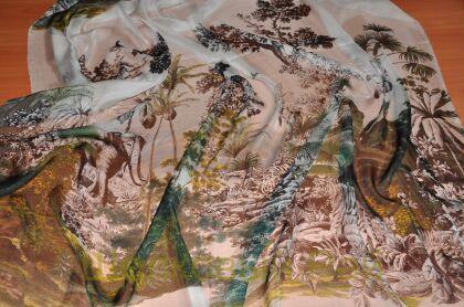 Шифон шелк настоящий "DIOR" (д-909)