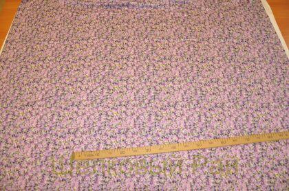 Крепдешин сиреневые цветы (к-31)