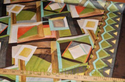 Шифон шелк геометрия "Emilio Pucci" (д-721)