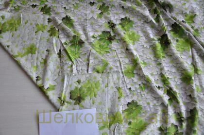 Вискоза штапель с цветами 3D (д-1464)