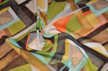 Шифон шелк геометрия "Emilio Pucci" (д-721)