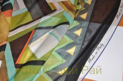 Шифон шелк геометрия "Emilio Pucci" (д-721)