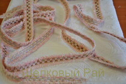 Тесьма розовая "Chanel" 2 см (д-1440)