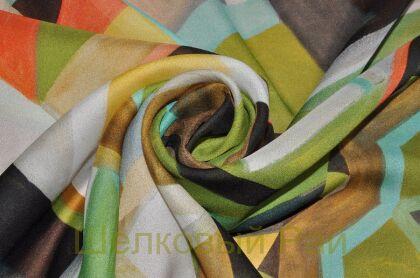 Шифон шелк геометрия "Emilio Pucci" (д-721)