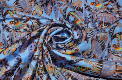 Шелк натуральный диагональ "Бабочки" (д-668)