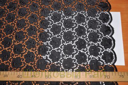 Макраме шелковое с розами "DOLCE&GABBANA" (д-717)