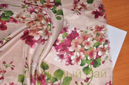 Шелк-муслин двусторонний "Gucci" (д-620)