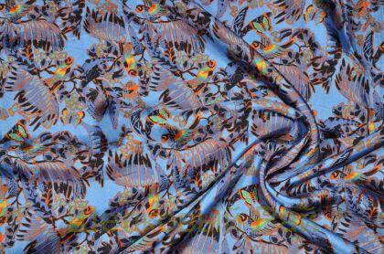 Шелк натуральный диагональ "Бабочки" (д-668)