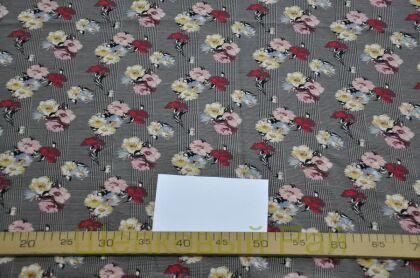 Шелк крепдешин клетка "Monnalisa" (д-1007)