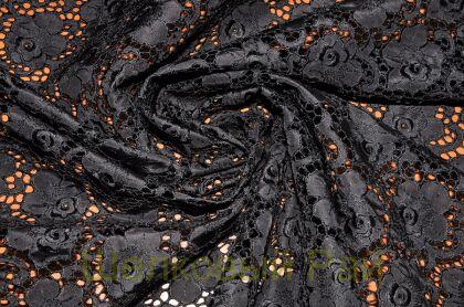 Макраме шелковое с розами "DOLCE&GABBANA" (д-717)