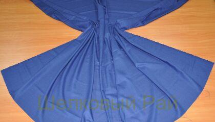 Костюмная шерсть темно-синяя (д-1054)