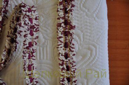 Тесьма бордовая "Chanel" 1,5 см (д-1448)